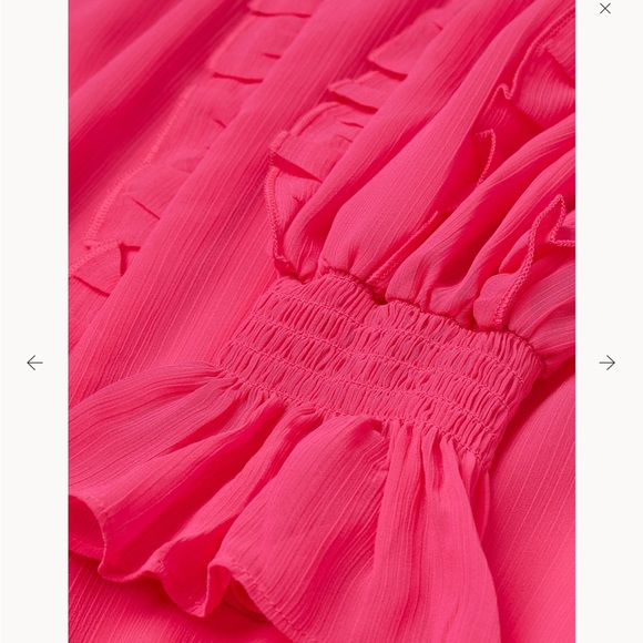 ***NWOT***H&M Chiffon Maxi Dress - Picture 5 of 12